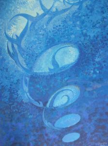jaroslav staviscak - Abstraktný motív v modrom, 2007