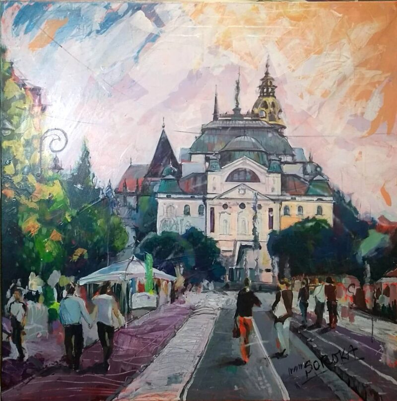 van-Soroka-Košice-Hlavná-akryl-na-plátne-umelecke-dielo