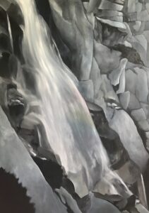 Jana-Čepa-Dúhový-vodopád-olejomaľba-na-plátne-sucasne-umenie