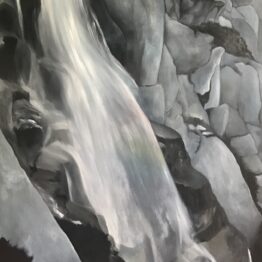 Jana-Čepa-Dúhový-vodopád-olejomaľba-na-plátne-sucasne-umenie