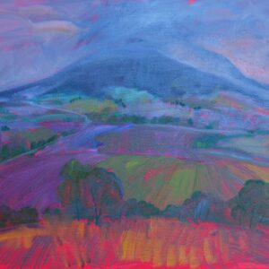 Miroslav-Bucher-Portrét-zeme-Vynorí-sa-olejomaľba-na-plátne-predaj-olejomalieb