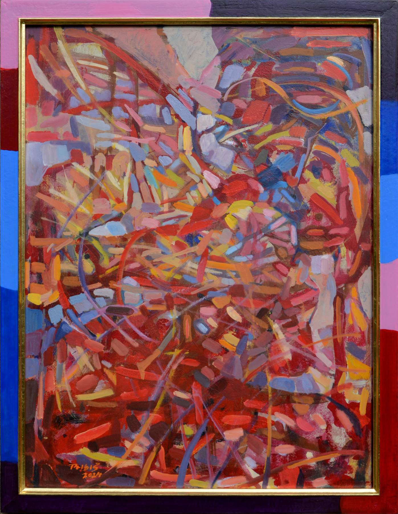 Miro-Pribis-Nie-som-tvoj-anjel-olejomalba-na-kartone-sucasna-malba