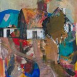 Jonsy-Gall-Stary-dvor-akryl-na-platne-predaj-obrazov