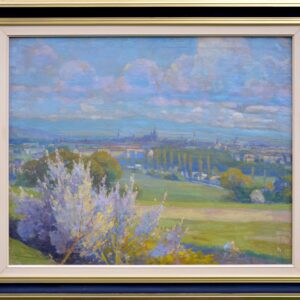 udovit-Csordak-Pohlad-na-Kosice-olejomalba-na-platne-starozitnost