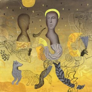 Daniela-Krajcova-Prechadzka-kombinacia-technik-na-platne-moderne-umenie