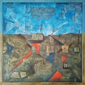 Fero-Kuco-Krajina-olej-a-spec.-technika-na-syntetickej-doske-moderne-umenie