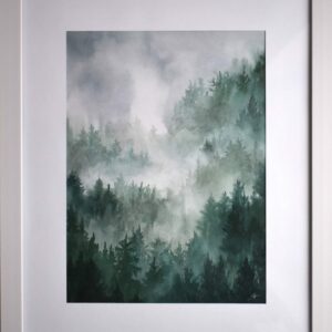 Katarina-Salekova-Nezna-melancholia-akvarel-na-papieri-sucasna-malba