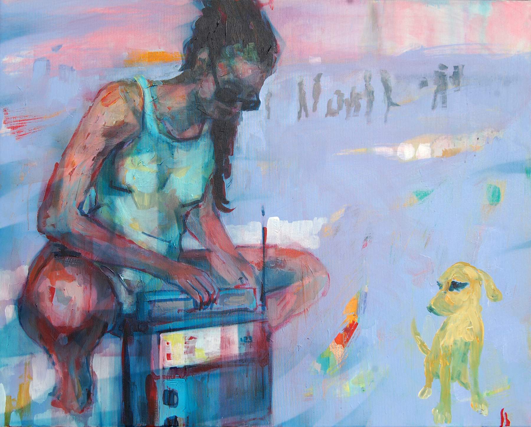 Stano-Barta-Private-party-kombinovana-technika-na-platne-predaj-umenia