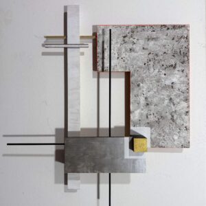 Martin-Prokopovic-Geometria-casopriestoru-akryl-na-priestorovej-drevenej-konstrukcii-abstrakcia