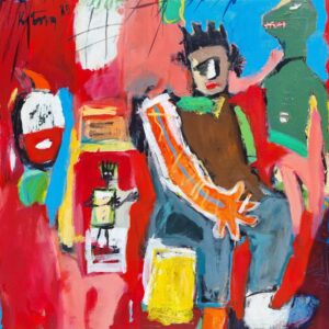 Miroslav-Kotora-J.M.B-in-the-studio-akryl-na-platne-moderne-umenie