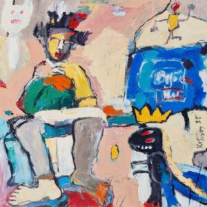 Miroslav-Kotora-J.M.B.-on-the-box-akryl-na-platne-sucasne-umenie