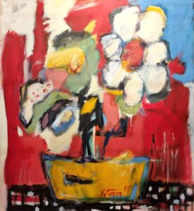 Miroslav-Kotora-Large-flowers-2-akryl-na-platne-sucasna-malba