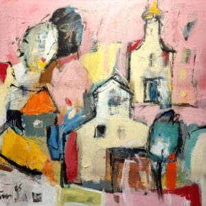 Miroslav-Kotora-Na-vidieku-akryl-na-platne-krajinomalba