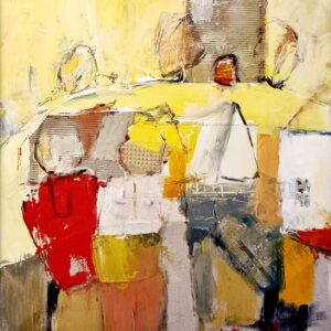 Miroslav-Kotora-Rozhovor-na-dedine-1-akryl-na-platne-umenie-na-predaj