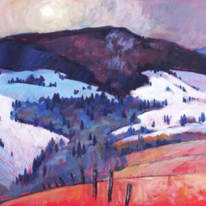 Miroslav-Bucher-Portret-zeme-Zimna-Carna-hura-olejomalba-na-platne-predaj-obrazov