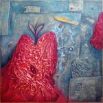 Fero-Kuco-Citame-basen-ktoru-napisem-zajtra-malba-relief-olej-a-specialna-technika-na-platne-predaj-obrazov