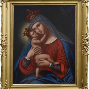Panna-Maria-s-Jeziskom-olej-na-platne-prelom-18.-a-19.-storocia-staozitnost
