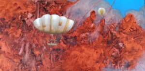 Norbert Judt - Bezvetrie, 2022 2 Norbert-Judt-Bezvetrie-kombinovana-technika-na-platne-slovensky-maliar