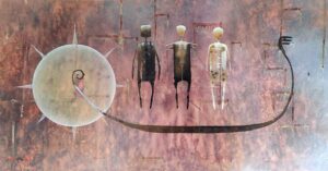 Norbert Judt - Cudzinci 2 Norbert-Judt-Cudzinci-kombinovana-technika-na-platne-figuralna-malba